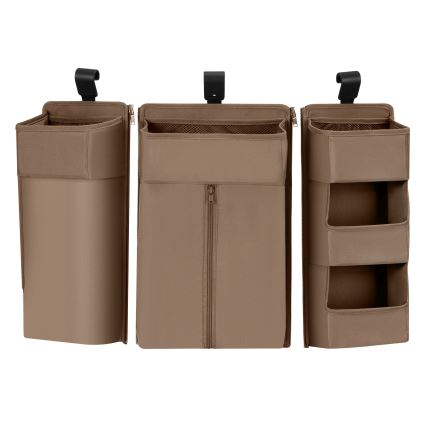 Lionelo - Organizer do łóżeczka 3w1 SIDEPOCKET Beżowy