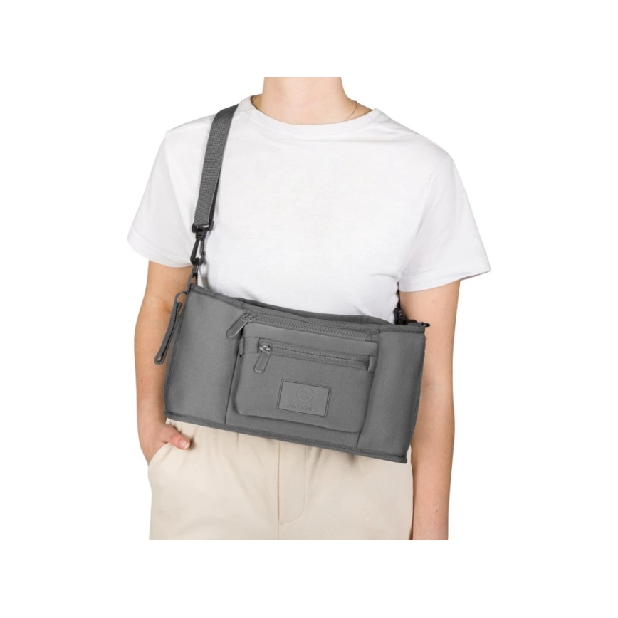 Lionelo - Organizer do wózka LITTLE CUBE Grey Stone