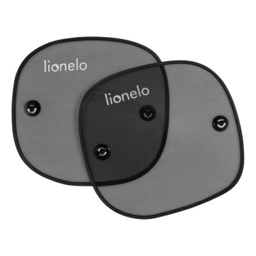 Lionelo - Osłona przeciwsłoneczna z przyssawką SUNSHADE 2 szt. czarna