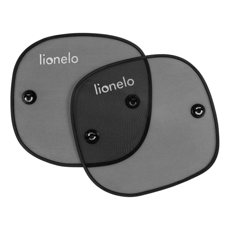 Lionelo - Osłona przeciwsłoneczna z przyssawką SUNSHADE 2 szt. czarna