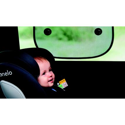 Lionelo - Osłona przeciwsłoneczna z przyssawką SUNSHADE 2 szt. czarna