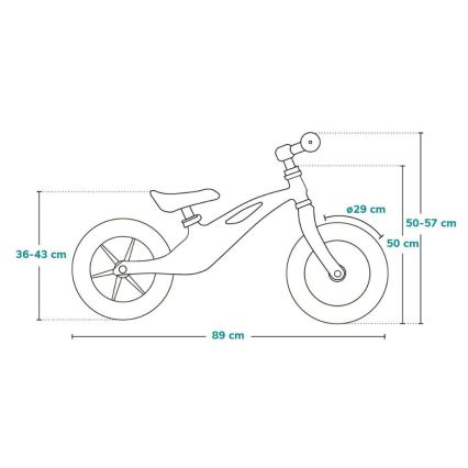 Lionelo - Rower biegowy BART TOUR różowy/zielony