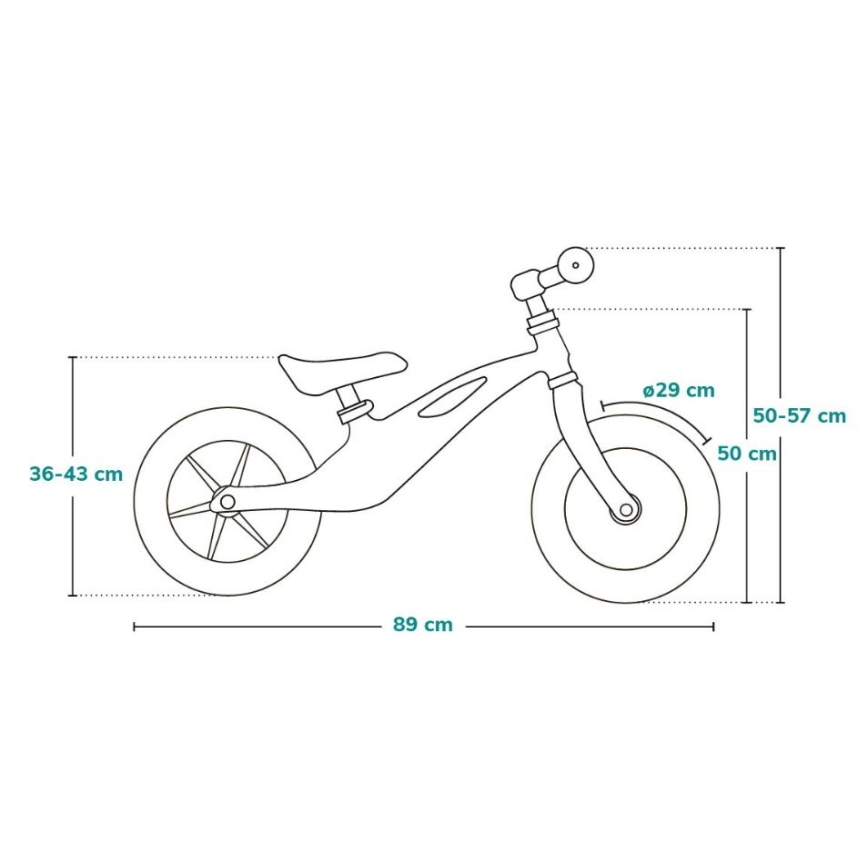 Lionelo - Rower biegowy BART TOUR różowy/zielony