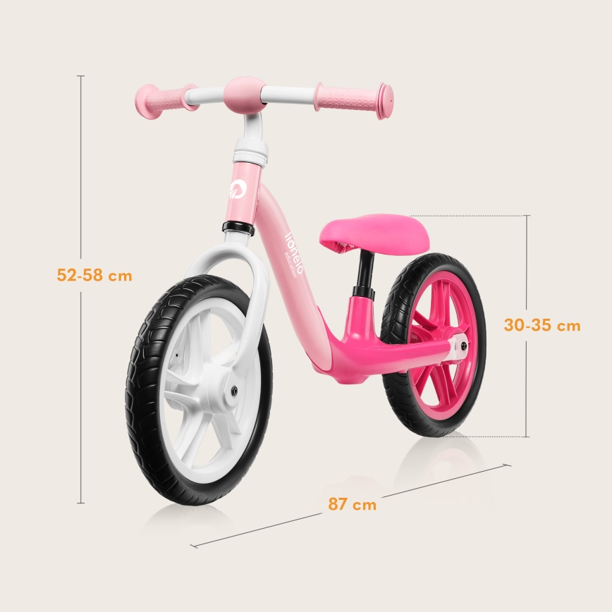 Lionelo - Rowerek biegowy ALEX Bubblegum