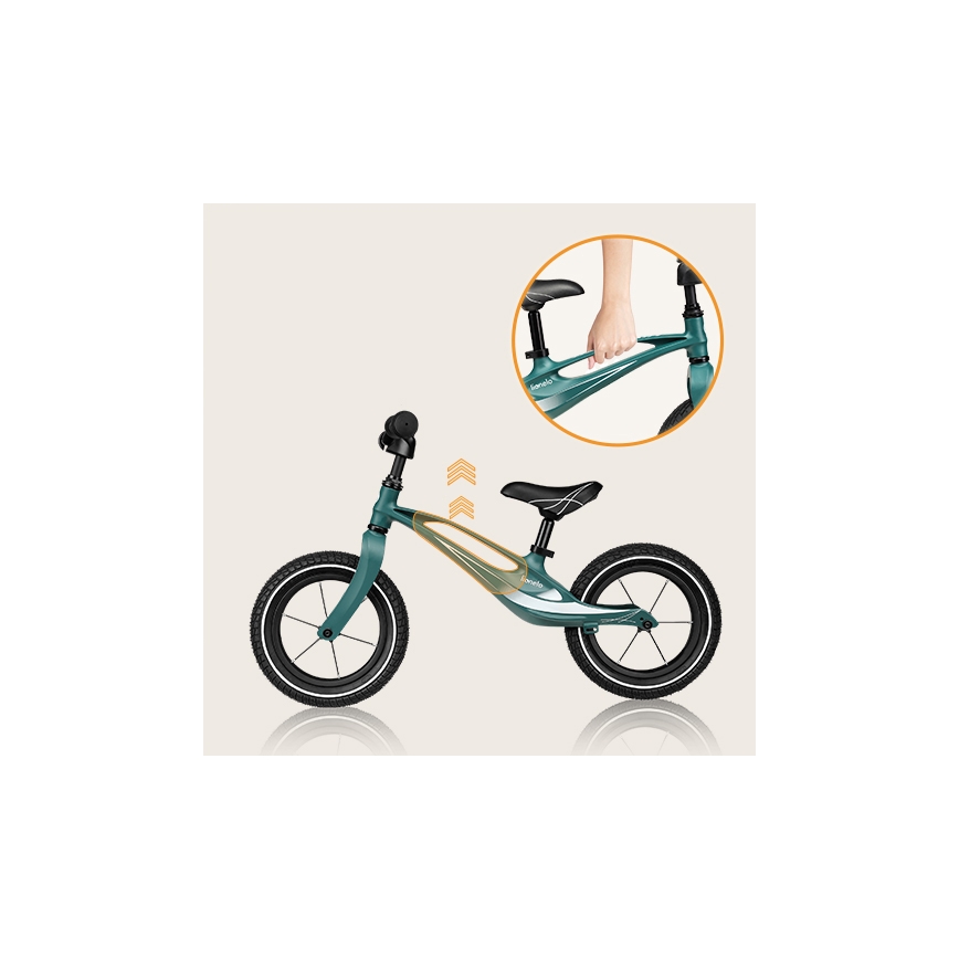 Lionelo - Rowerek biegowy BART AIR zielony