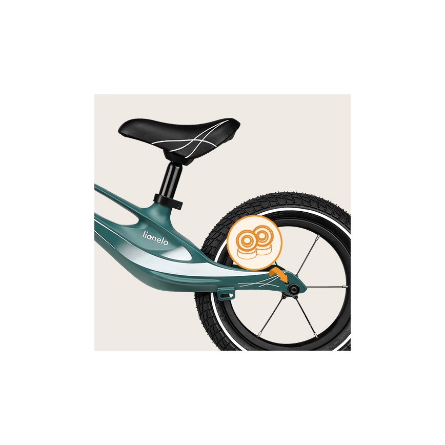 Lionelo - Rowerek biegowy BART AIR zielony