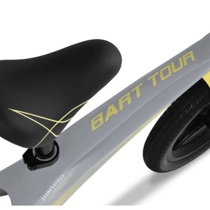 Lionelo - Rowerek biegowy BART TOUR szary/żółty