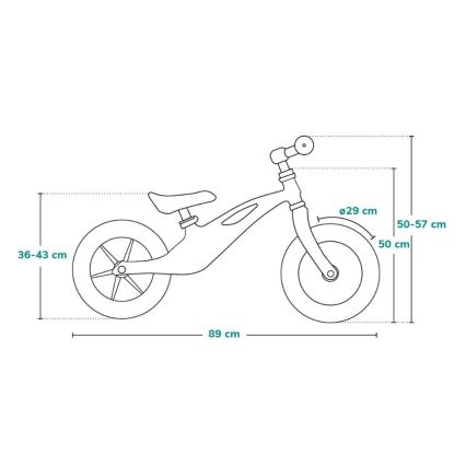Lionelo - Rowerek biegowy BART TOUR szary/żółty