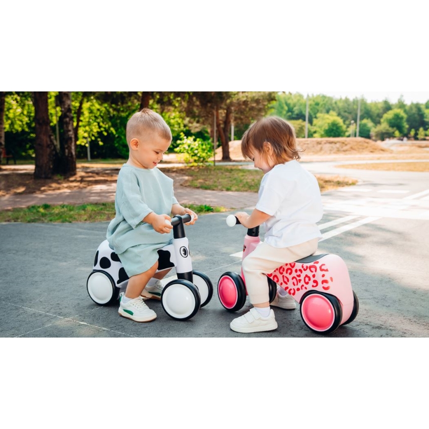 Lionelo - Rowerek biegowy SAMMY czarny/biały