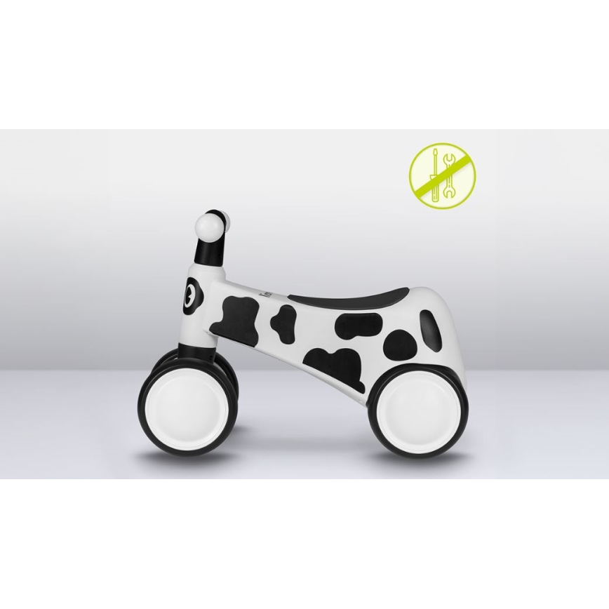 Lionelo - Rowerek biegowy SAMMY czarny/biały