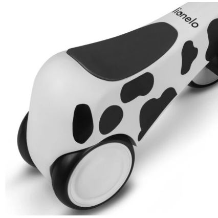 Lionelo - Rowerek biegowy SAMMY czarny/biały