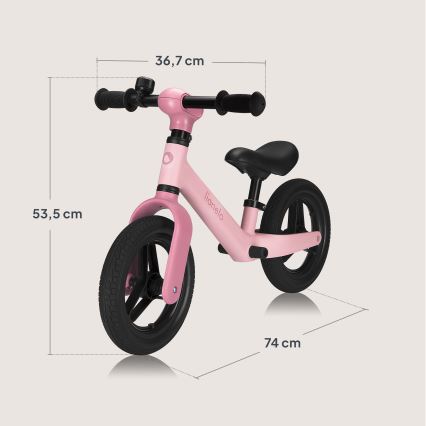 Lionelo - Rowerek biegowy TONI Pink Rose