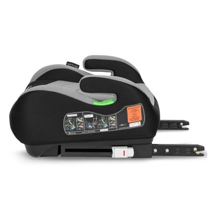 Lionelo - Siedzisko podwyższające do samochodu LUUK FIX i-Size 125-150 cm czarny/szary