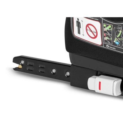 Lionelo - Siedzisko podwyższające do samochodu LUUK FIX i-Size 125-150 cm czarny/szary