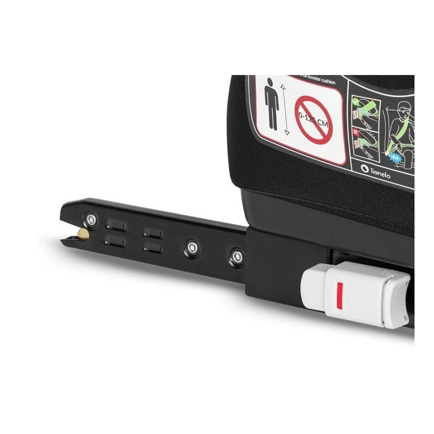 Lionelo - Siedzisko podwyższające do samochodu LUUK FIX i-Size 125-150 cm czarny/szary