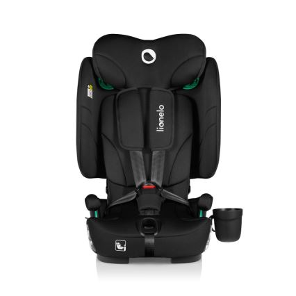 Lionelo - Składany fotelik samochodowy NELLY i-Size 76-150 cm Czarny karbon