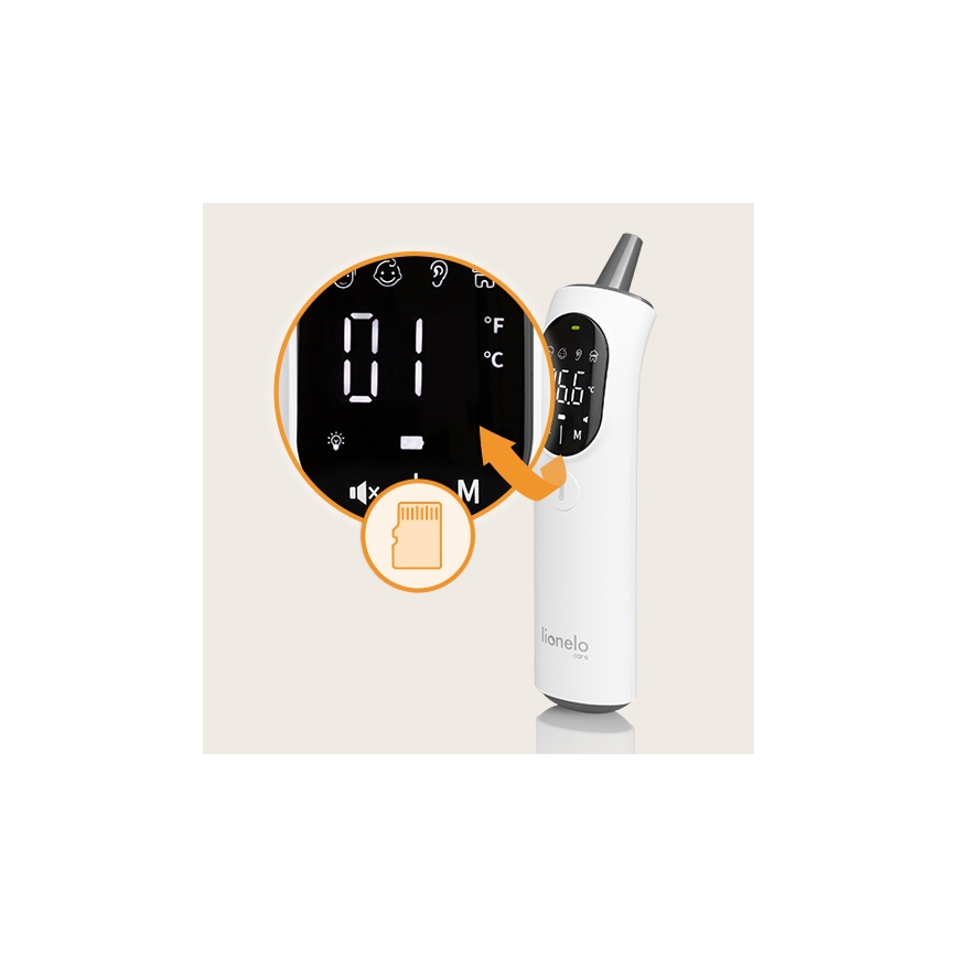 Lionelo - Termometr na podczerwień FEVERSCAN 2xAAA