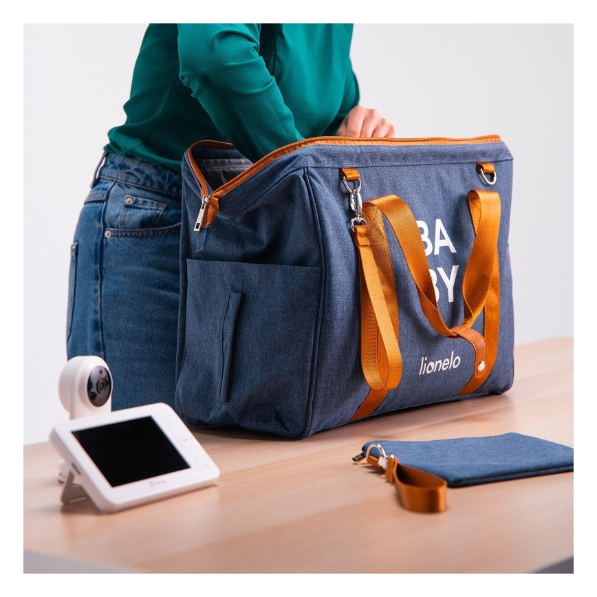 Lionelo - Torba pielęgnacyjna na wózek IDA Blue Denim
