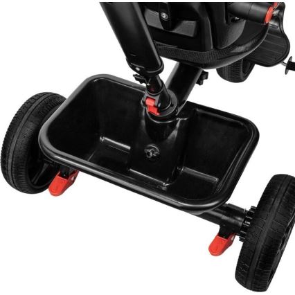 Lionelo - Trójkołowy rowerek dziecięcy HAARI czarny/wielobarwny