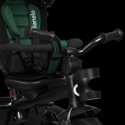 Lionelo - Trójkołowy rowerek dziecięcy HAARI zielony/czarny