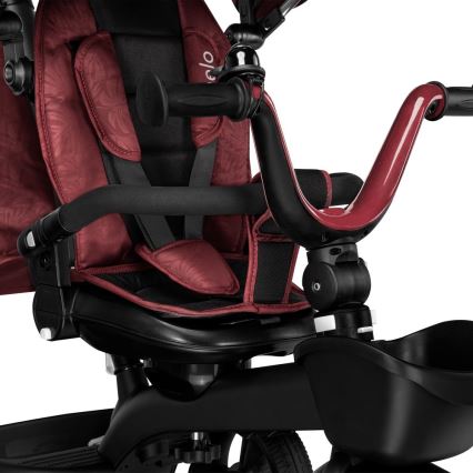 Lionelo - Trójkołowy rowerek dziecięcy KORI Burgundowy