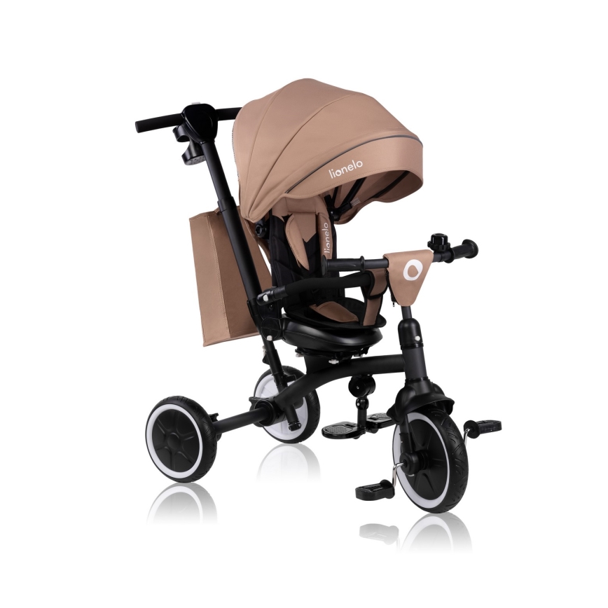 Lionelo - Trójkołowy rowerek dziecięcy TRIS PLUS Beige Sand