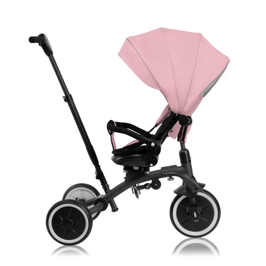 Lionelo - Trójkołowy rowerek dziecięcy TRIS PLUS Pink Rose