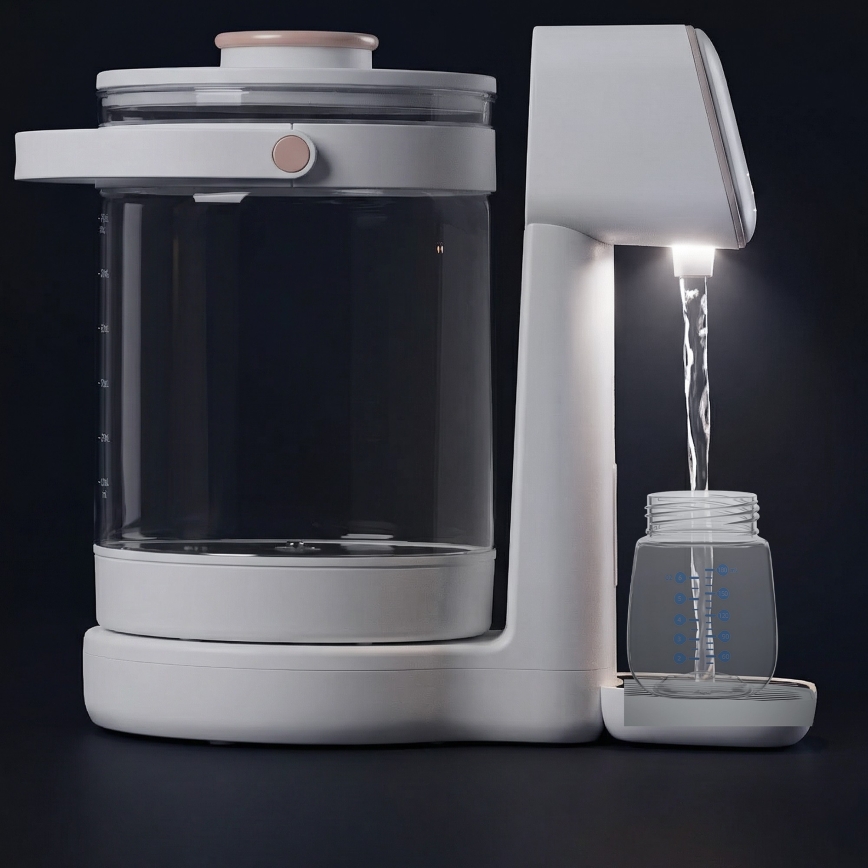 Lionelo - Urządzenie do przygotowywania mleka modyfikowanego dla niemowląt BABYPRESTO 2.0 1200W/230V białe