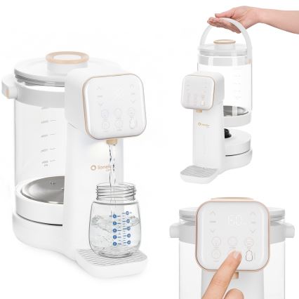 Lionelo - Urządzenie do przygotowywania mleka modyfikowanego dla niemowląt BABYPRESTO 2.0 1200W/230V białe
