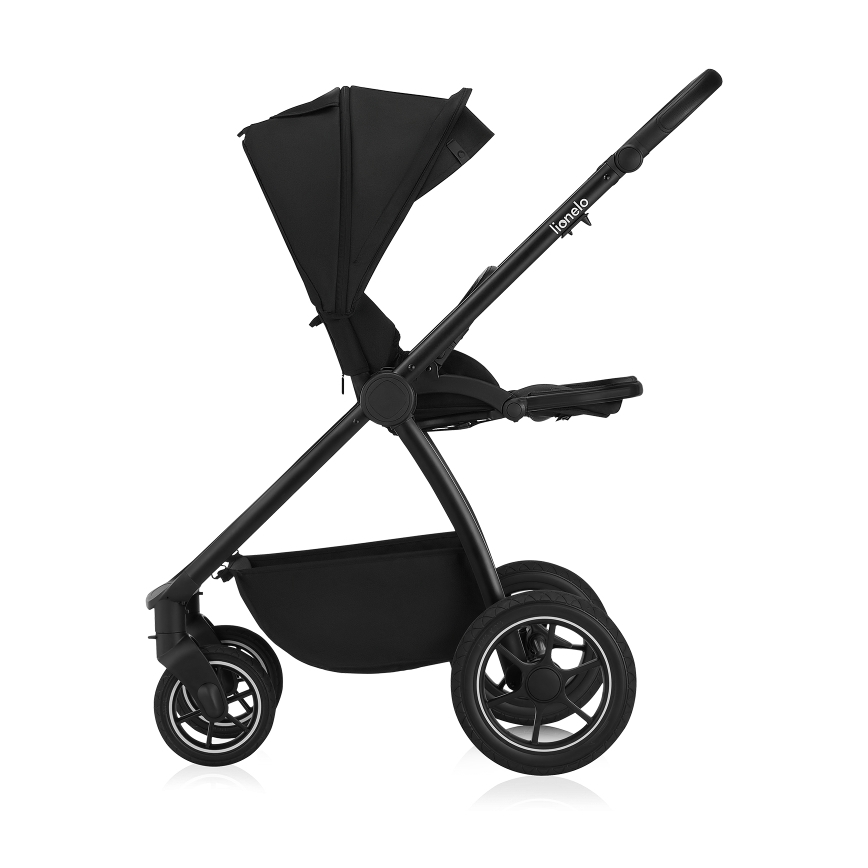 Lionelo - Wielofunkcyjny wózek 2 w 1 MERIL Black Onyx