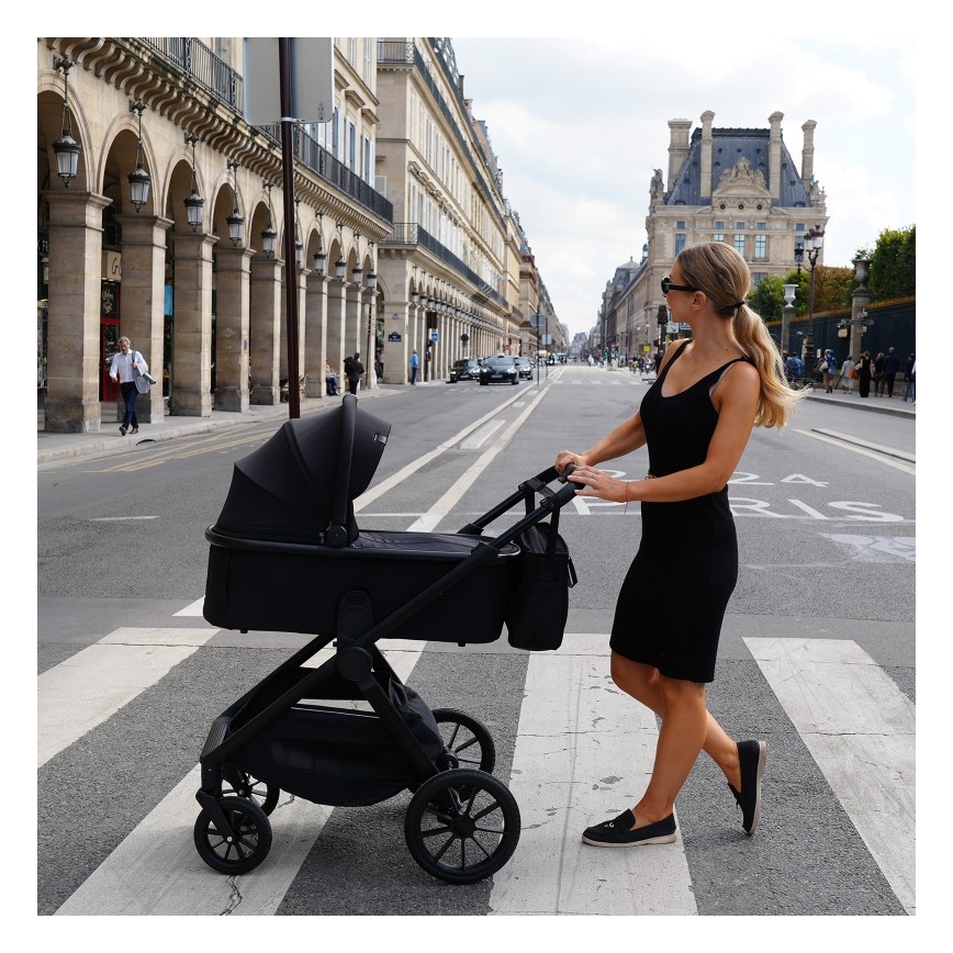 Lionelo - Wielofunkcyjny wózek 2w1 LAYLA Black Onyx