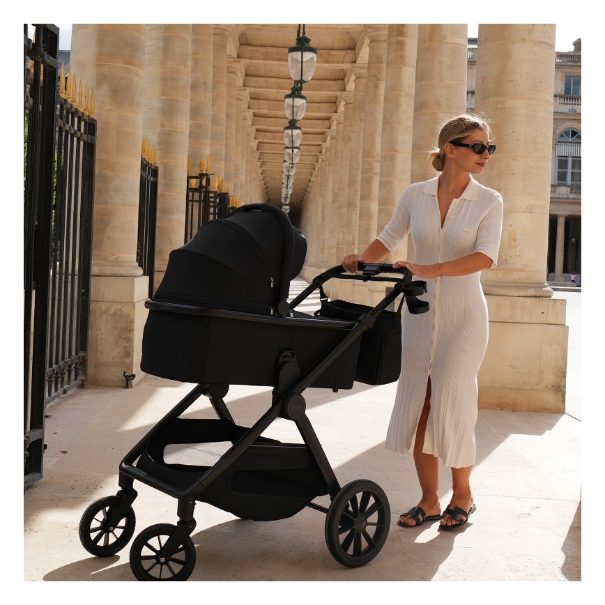 Lionelo - Wielofunkcyjny wózek 2w1 LAYLA Black Onyx