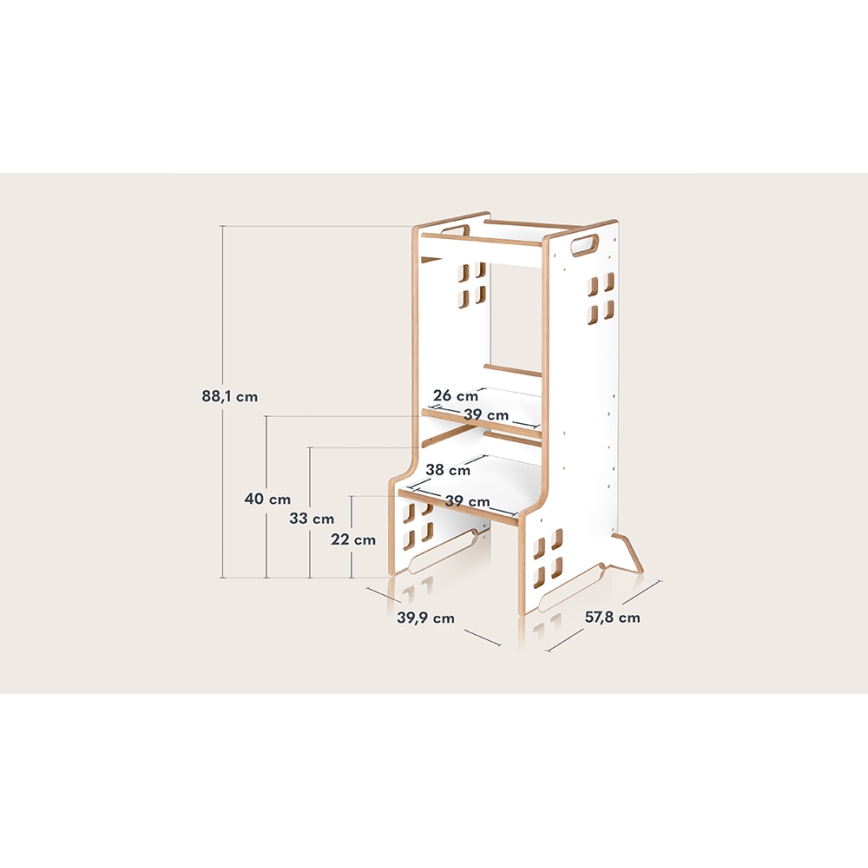 Lionelo - Wieża ucząca CASS White