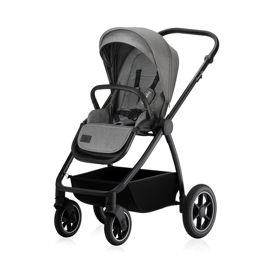 Lionelo - Wózek 3 w 1 MERIL Szary Kamień