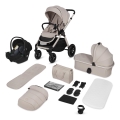 Lionelo - Wózek 3w1 LAYLA Beige Sand