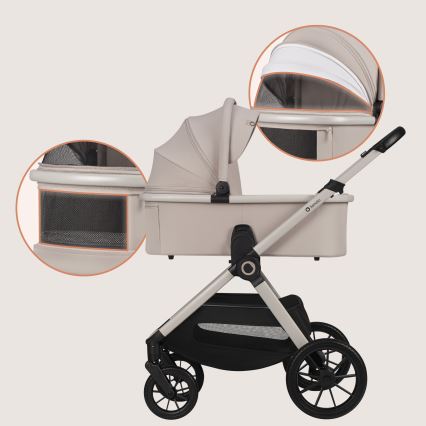 Lionelo - Wózek 3w1 LAYLA Beige Sand