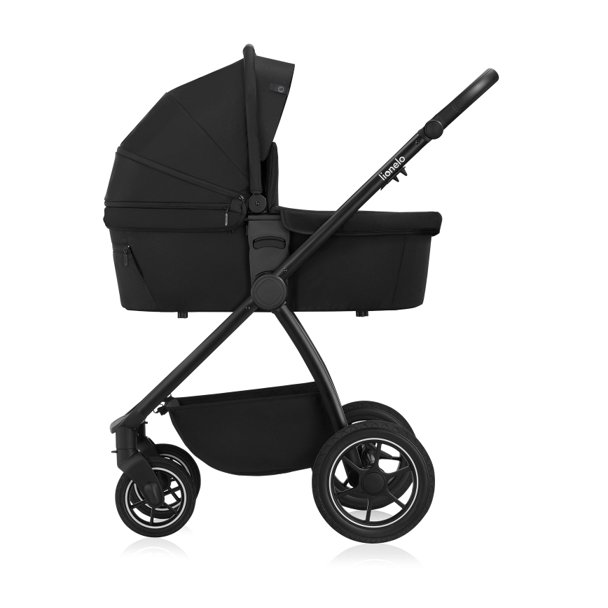 Lionelo - Wózek głęboko-spacerowy 2 w 1 MERIL Black Onyx