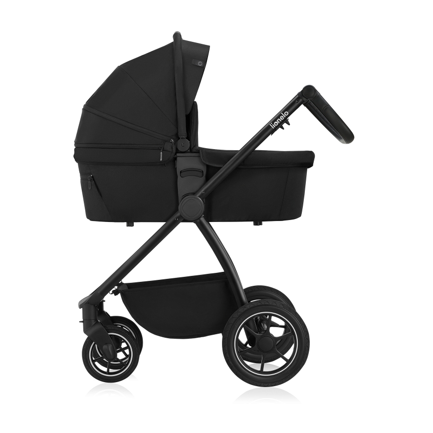 Lionelo - Wózek głęboko-spacerowy 2 w 1 MERIL Black Onyx