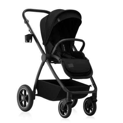 Lionelo - Wózek głęboko-spacerowy 2 w 1 MERIL Black Onyx