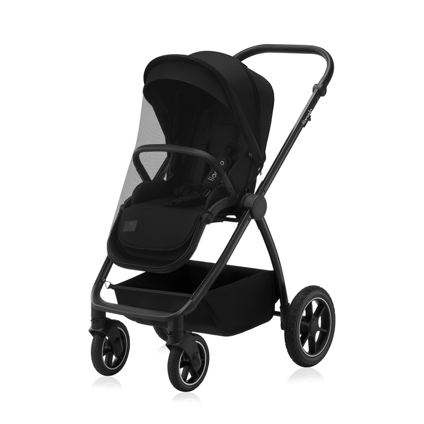 Lionelo - Wózek głęboko-spacerowy 2 w 1 MERIL Black Onyx