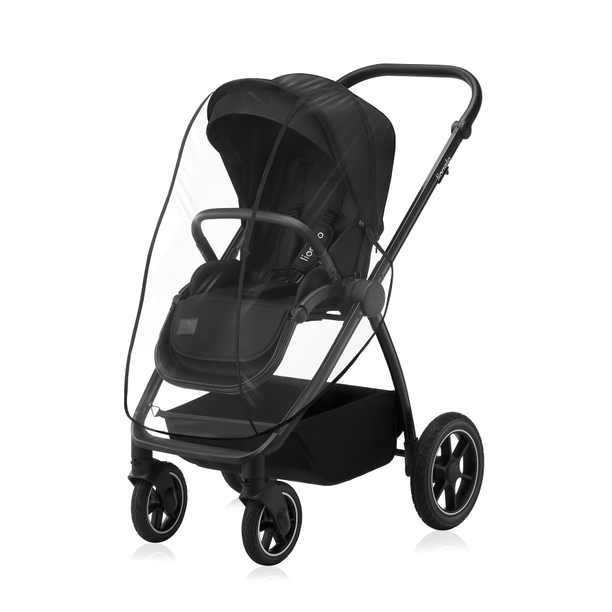 Lionelo - Wózek głęboko-spacerowy 2 w 1 MERIL Black Onyx