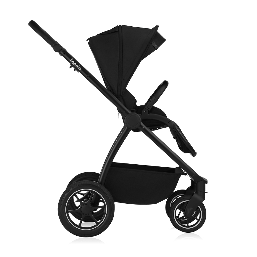 Lionelo - Wózek głęboko-spacerowy 2 w 1 MERIL Black Onyx