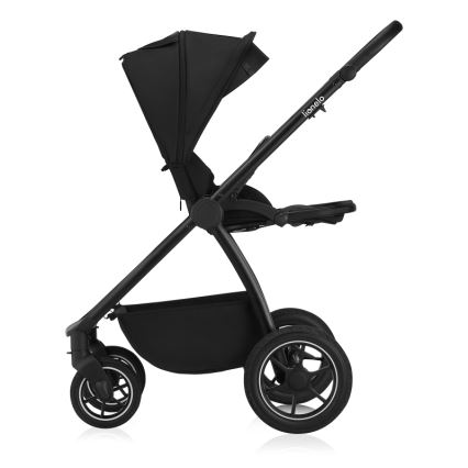 Lionelo - Wózek głęboko-spacerowy 2 w 1 MERIL Black Onyx