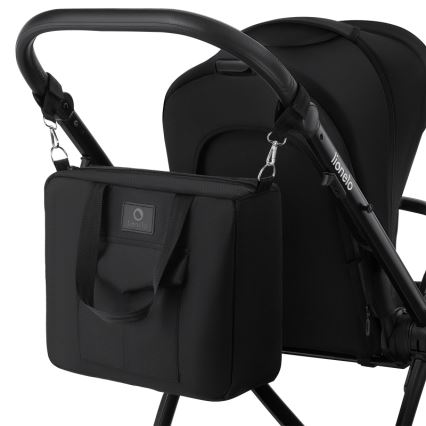 Lionelo - Wózek głęboko-spacerowy 2 w 1 MERIL Black Onyx