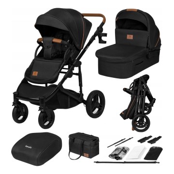 Lionelo - Wózek kombinowany 2 w 1 MARI TOUR Black Onyx