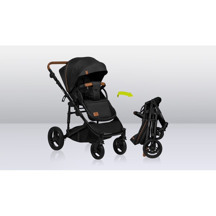 Lionelo - Wózek kombinowany 2 w 1 MARI TOUR Black Onyx