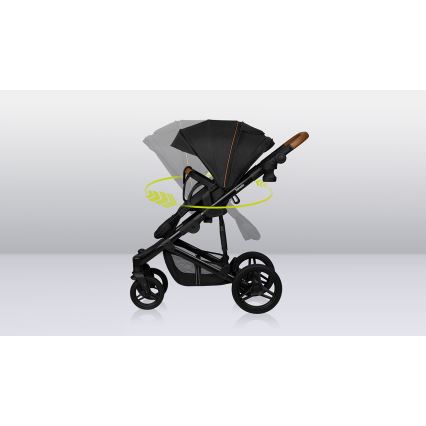 Lionelo - Wózek kombinowany 2 w 1 MARI TOUR Black Onyx