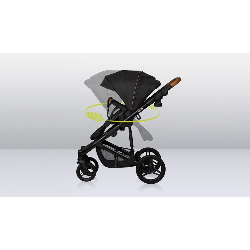 Lionelo - Wózek kombinowany 2 w 1 MARI TOUR Black Onyx