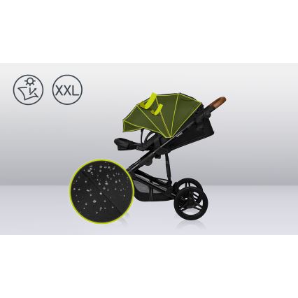 Lionelo - Wózek kombinowany 2 w 1 MARI TOUR Black Onyx