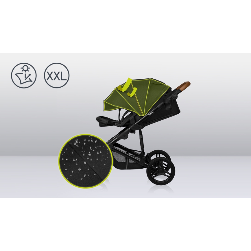 Lionelo - Wózek kombinowany 2 w 1 MARI TOUR Black Onyx